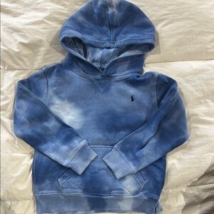 Polo blue tye dye hoodie sz 7 boys